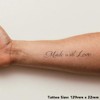 'Made With Love' Temporary Tattoo - Water Resistant, Skin-Safe, Non-Toxic