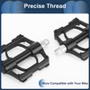 INFINAUTO Cycling Bike Pedal, 9/16" Spindle Plastic Pedals Black for