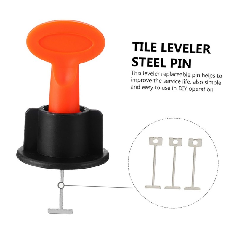 Operitacx 200pcs Ceramic Tile Spacers Reusable Tile Leveling Needles for