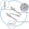 BESTYCHAO 100pcs Aluminium Blind Rivet 4mm x 8mm, Open End
