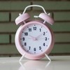 GIFTMARKET - Quiet analogue alarm clock. Double bell alarm clock,