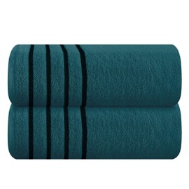 MyOwn Cotton 2 Pack Oversized Bath Sheet 35 x 70, Large Bath Sheet, Ultra Absorbent, Compact, Eco-Friendly and 100% Recyclable, Quick Drying and Lightweight Towel - Teal