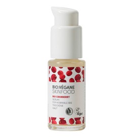 BIO:VÉGANE SKINFOOD Organic Cranberry Serum for Normal to Dry Skin, Vegan, Natrue-Certified, Moisture-Binding, for Low-Moisture Skin, Pack of 1 (1 x 30 ml)