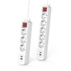 Hama Steckdosenleiste, 3-fach, USB-C/A 18W, PD/QC™, Schalter, Flachst., 1,4 m,