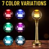 CFSHGLPSF 1 Pair Colorful Crystal Lotus Lamp -LED Lotus Flower