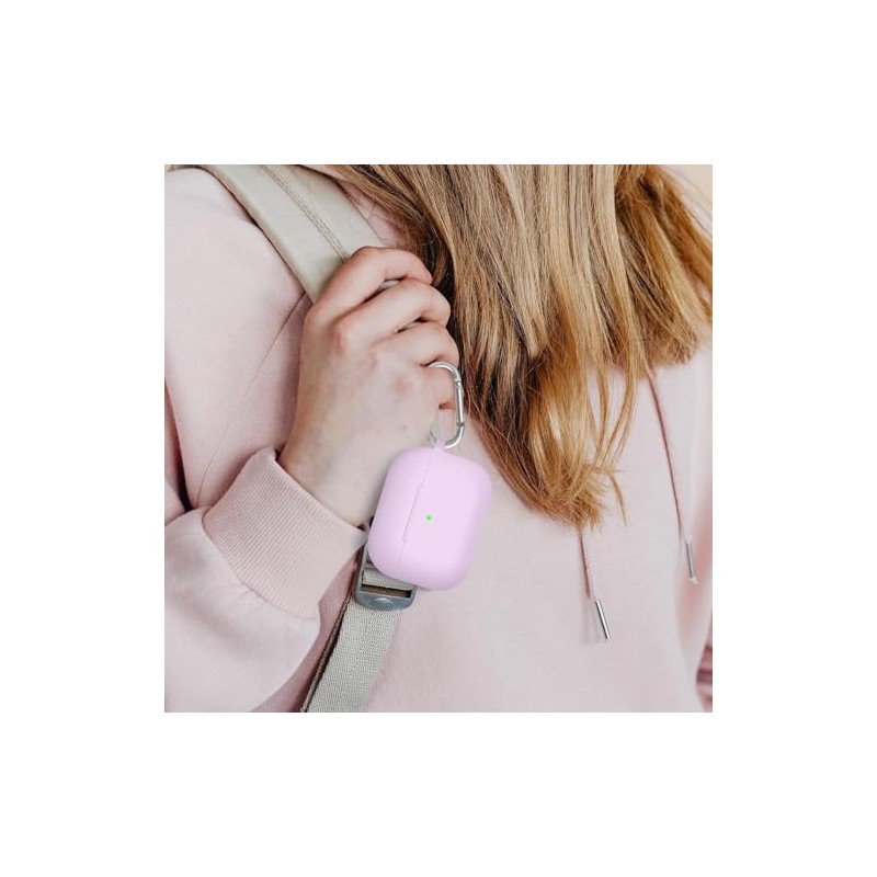 Funda compatible con Airpods Pro, funda de silicona suave con