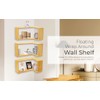 Hapii Floating Sturdy Unique Corner Wall Shelf - Space-Saving, Eco-Friendly