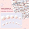 240pc Ombre Press on Toenails Women with Glue Tabs, Acrylic