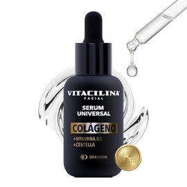 Serum Universal Colágeno 30 mL – Suero Facial con Vitamina B5 y Centella | Serum Hidratante Facial Día y Noche para Rutina de Skin Care