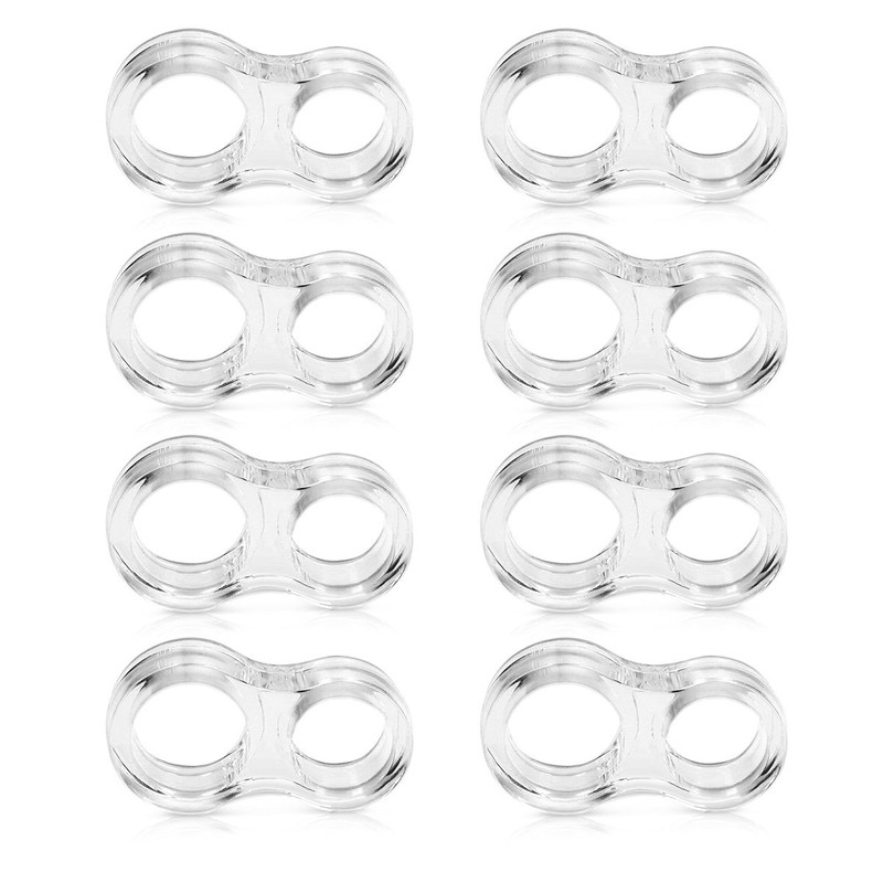 Navaris Door Handle Bumper Guards - Pack of 8 Transparent