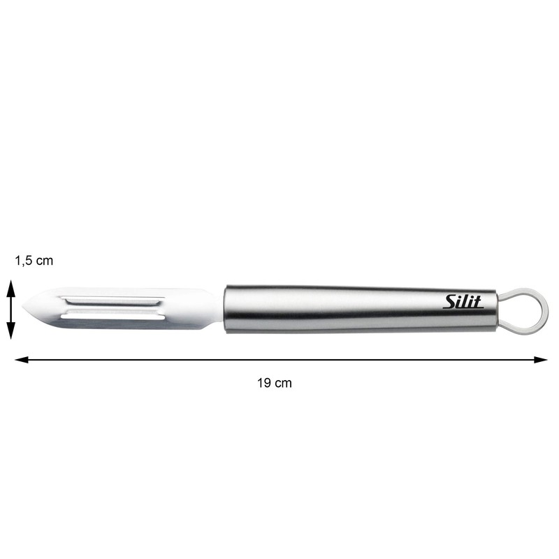 Silit Classic Line Peeler 19 cm, Vegetable Peeler, Rustproof, Polished