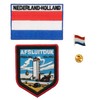 A-ONE 3 PCS Pack- The Netherlands Friesland Afsluitdijk Patch +
