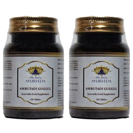 Prana Ayurveda AMRUTADI GUGGULU - 120 Tablets - Traditional Ayurvedic Formula (Pack of 2)