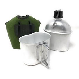 TOKYO GOODS MARKET Outdoor Bottle, Canteen Cup, Water Bottle, Water Bottle with Cover, Military, Camping, Mountain Climbing, Fishing