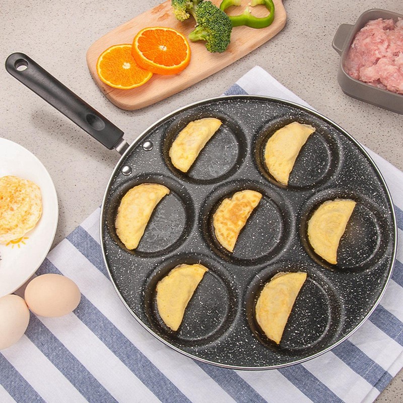 Maifan Egg Pan, Fried Egg Pan for 7 Cups, Non-Stick