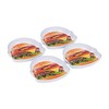 Mind Reader Burger Serving Plate Set, Hosting Essentials, Outdoor Kitchen