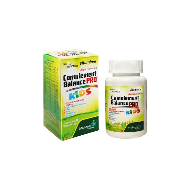 Complement Balance PRO Kids - Tabletas masticables. 3 PACK. Michelson