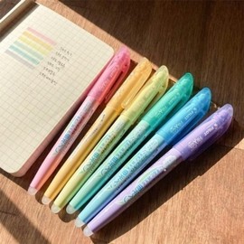 Pilot Frixion Light Erasable Highlighter 6-Color Set / 파일롯트프릭션 라이트 지워지는 형광펜 6색 세트