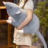 Plush Mouse Toy Funny High Simulation Gray Stuffed Mouse Animal