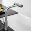 Modern Single Handle 360° Swivel Stainless Steel Waterfall Kitchen Faucet
