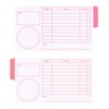 Sunstar Bungu S2818183 Fusen Spirit Study Planner Sticky Notes, Pink