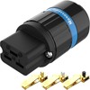 Monosaudio 99.998% F124G Pure Copper Power Plug 20A IEC C19