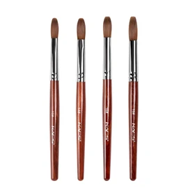 KADS Nail Acrylic Brush 4 Pcs Gel Nail Brush Kolinsky Nail Art Brush (Set of 4)