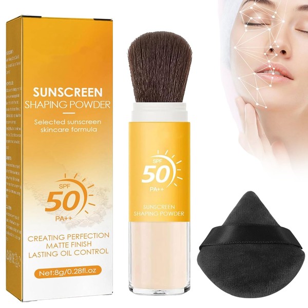 COWANIEE Powder Scalp Sunscreen, Mineral SPF 50 Powder Sunscreen, Lasting