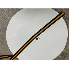 PITTSBURGH PIRATES  BASEBALL TRIM FOR SIDE OF PANTS BLACK GOLD BLACK