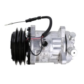 ACTECMAX Universal A/C Compressor with Black 2A Clutch V Belt for SD 7H15 Refrigerant R134A 12V