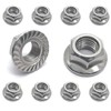 M16-2mm Stainless Steel Flange Nuts Hex Lock Self-Locking Metric Thread