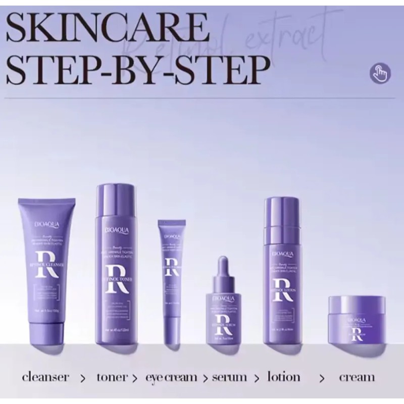Kit Retinol Reduce Arrugas Líneas De Expresión Regenera Piel