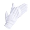 DOVORTEX 20 Pcs White Cotton Gloves for Eczema, Dry Hands,