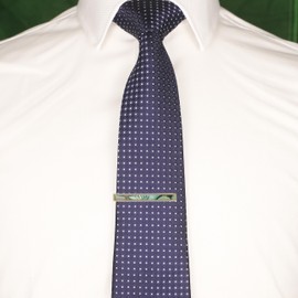 MENDEPOT Gold Plated Mother Pearl Abalone Tie Clip In Box Father's Day Men Birthday Tie Bar Gift (Abalone)