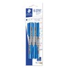 Staedtler Medium Stick 430 Ballpoint Pen, Blue, Pack of 6