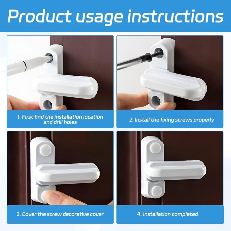 2 PCS Sash Jammers,Sash Jammers for UPVC Doors,Door Jammer for