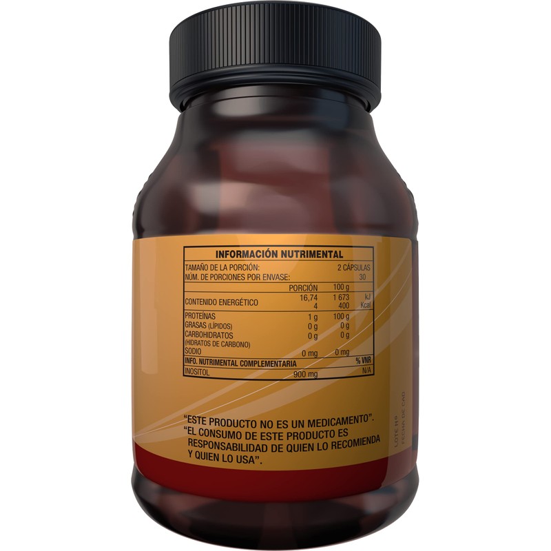 Essential Nutrition, Inositol - 60 Cápsulas De 500 Mg