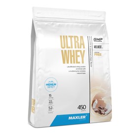 Maxler Maxler Ultra Whey Protein - 22 g Protein pro Portion - Reines Whey Protein Pulver - Molkenprotein-Konzentrat, Molkenprotein-Isolat, Molkenprotein-Hydrolysat - Mit BCAA - Schokolade & Kokoschips - 450g