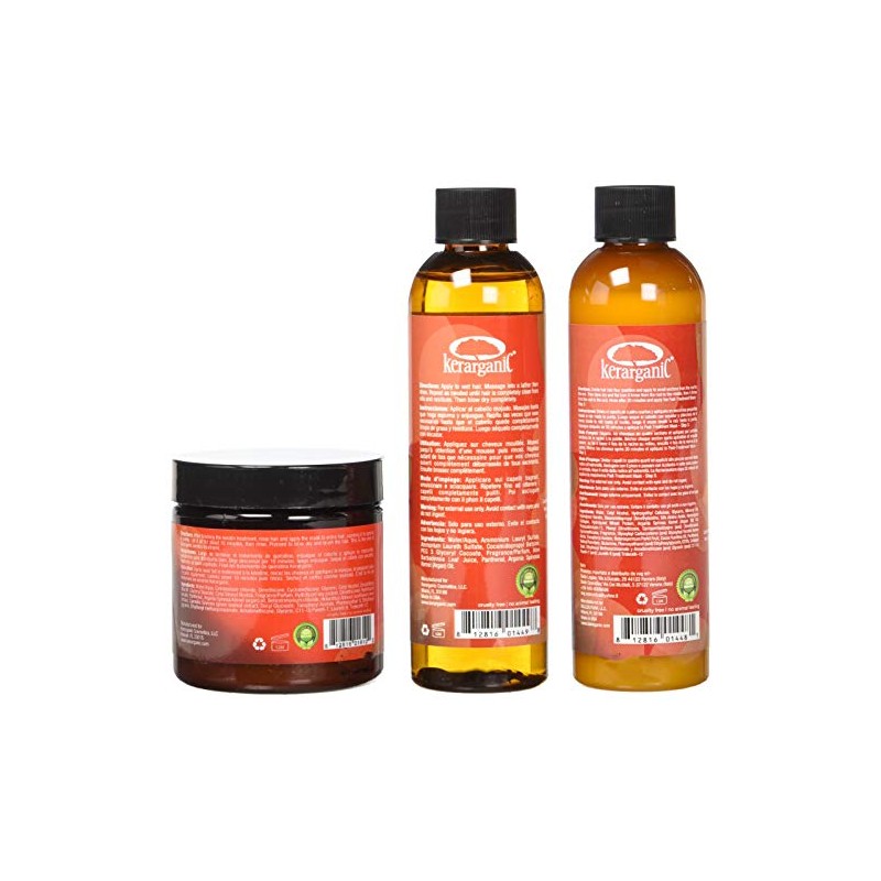 KERATIN TREATMENT SET - ORGANIC - FORMALDEHYDE FREE - 4-oz