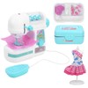 Kids Sewing Machine Toy Kit Portable W/Model Tape Scissor Threader