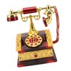 Dial Telephone Shaped Music Box Exquisite Retro Music Jewelry Box