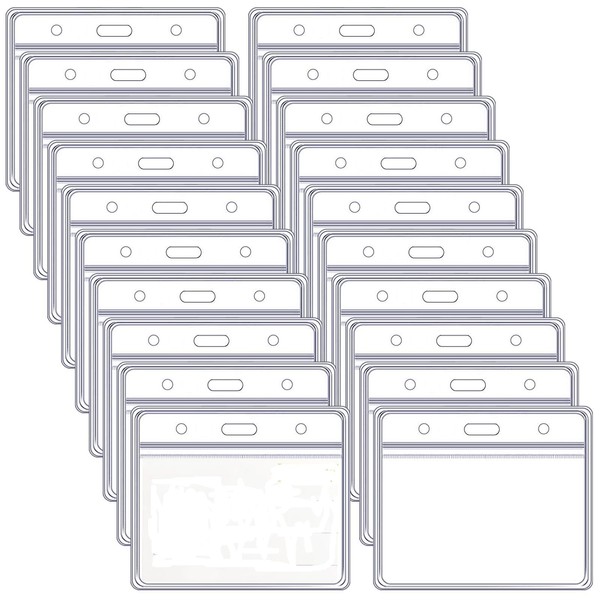 Pack of 50 ID Cards, 10 x 8 cm PVC
