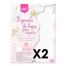 Regalo  Kiut Hojas Repuesto Carpeta Tam. Profesional Carta                                                                                            
