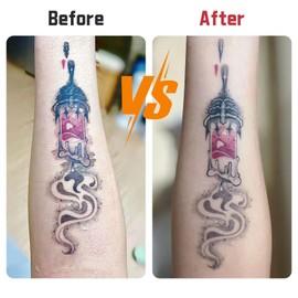 Pack of 100 Tattoo Scar Repair Gel, Tattoo Recovery Cream with Vitamin A D, Aftercare Repair Creams for Tattoos, Anti Scar Ointment for Permanent Makeup, Microblading, Tattoo Healing Supplies (White)