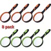 8 Pack 8X Handheld Magnifying Glass Reading Magnifier 50mm Magnifying