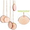 50 Pcs Natural Wood Slices, BetterJonny 2''-2.5'' Unfinished Predrilled Round
