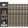 Narwhal 13/64" Inch Cobalt Drill Bits (13 Pack - Industrial
