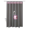 NEVKA 12pcs Shower Curtain Hooks Rings Acrylic Square Diamonds Crystal