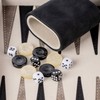 Backgammon Sets for Adults, Classic Board Game with Foldable Leather