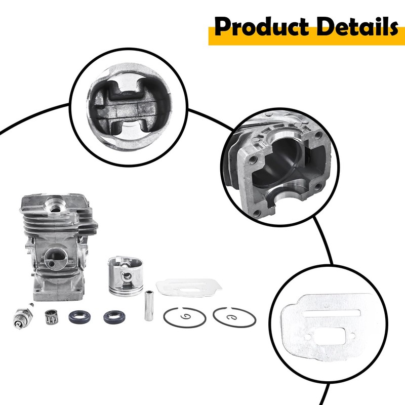 Etersec 1141 020 1206 47mm Big Bore Cylinder Piston Kit